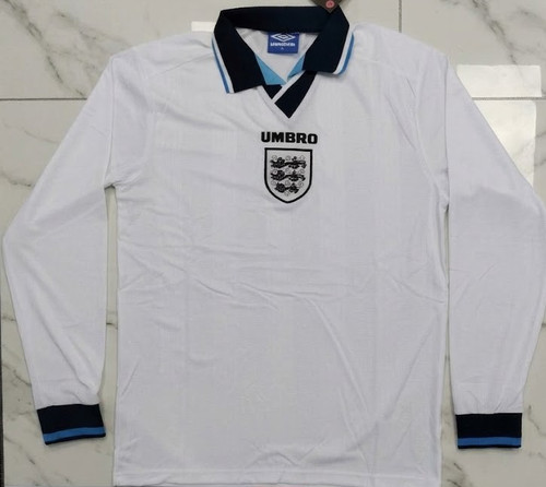 1996 england home - england, long-sleeve